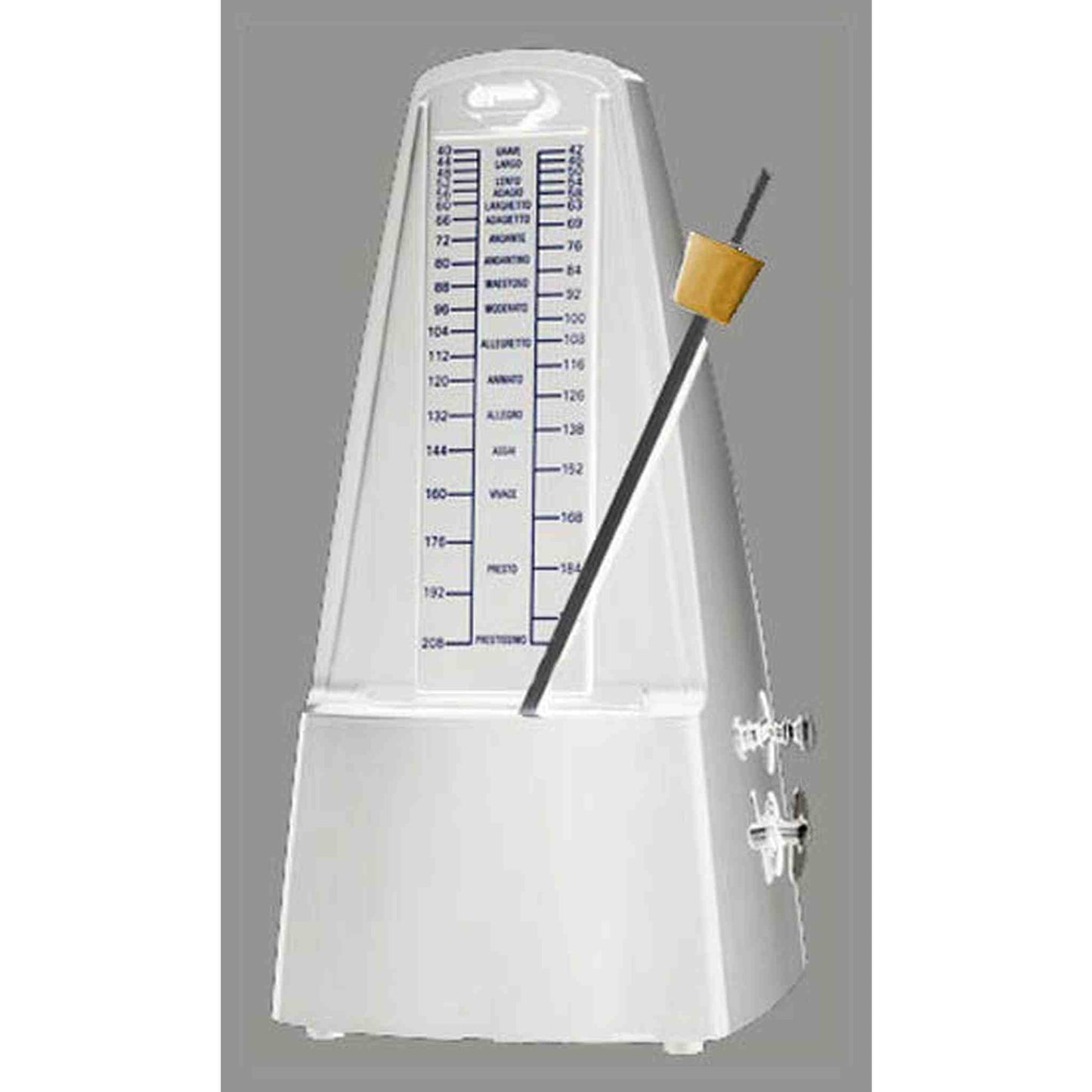 Cherry Metronome with Metal Mechanism & Bell - White