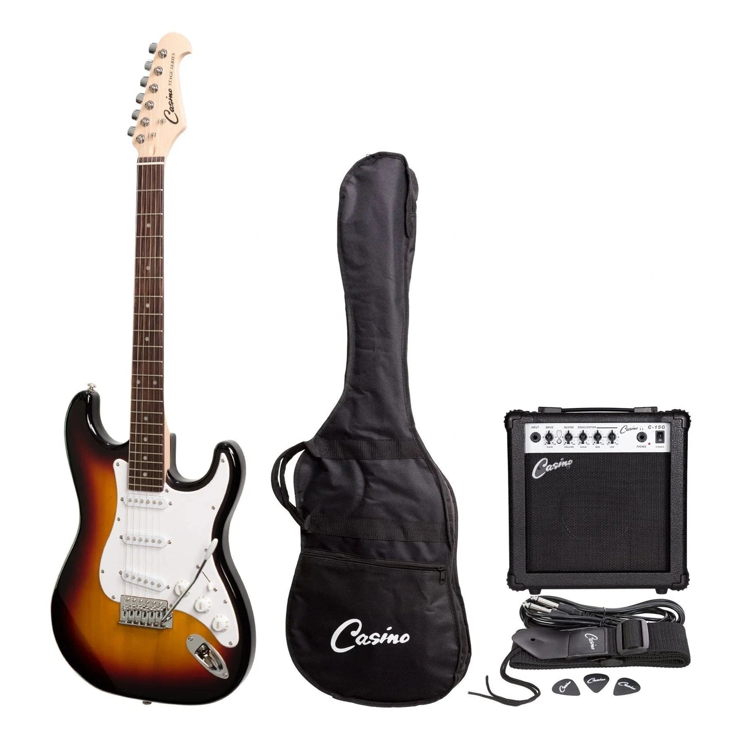Casino ST-Style Electric Guitar Pack - Sunburst