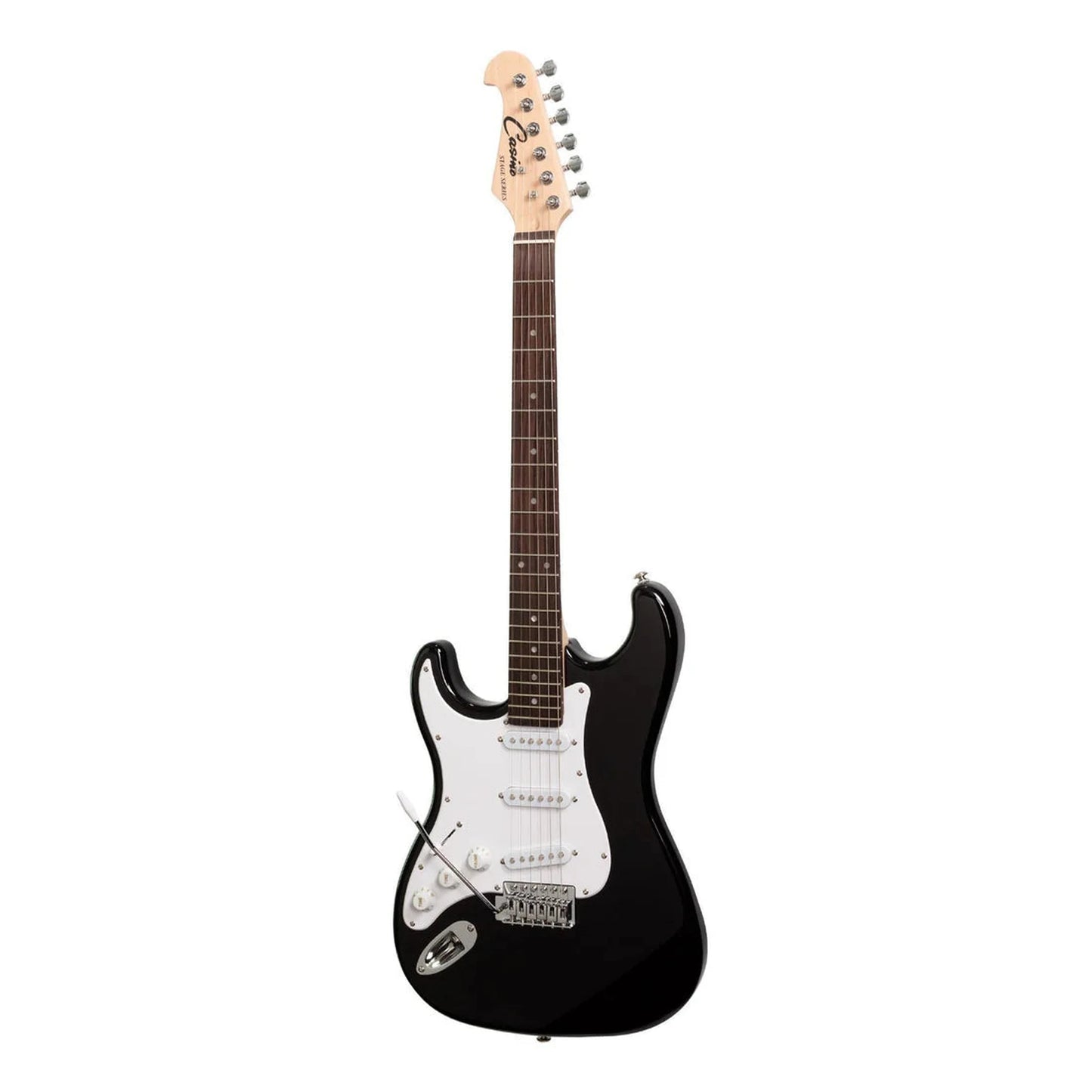 Casino ST-Style Left Handed Electric Guitar Pack - Black
