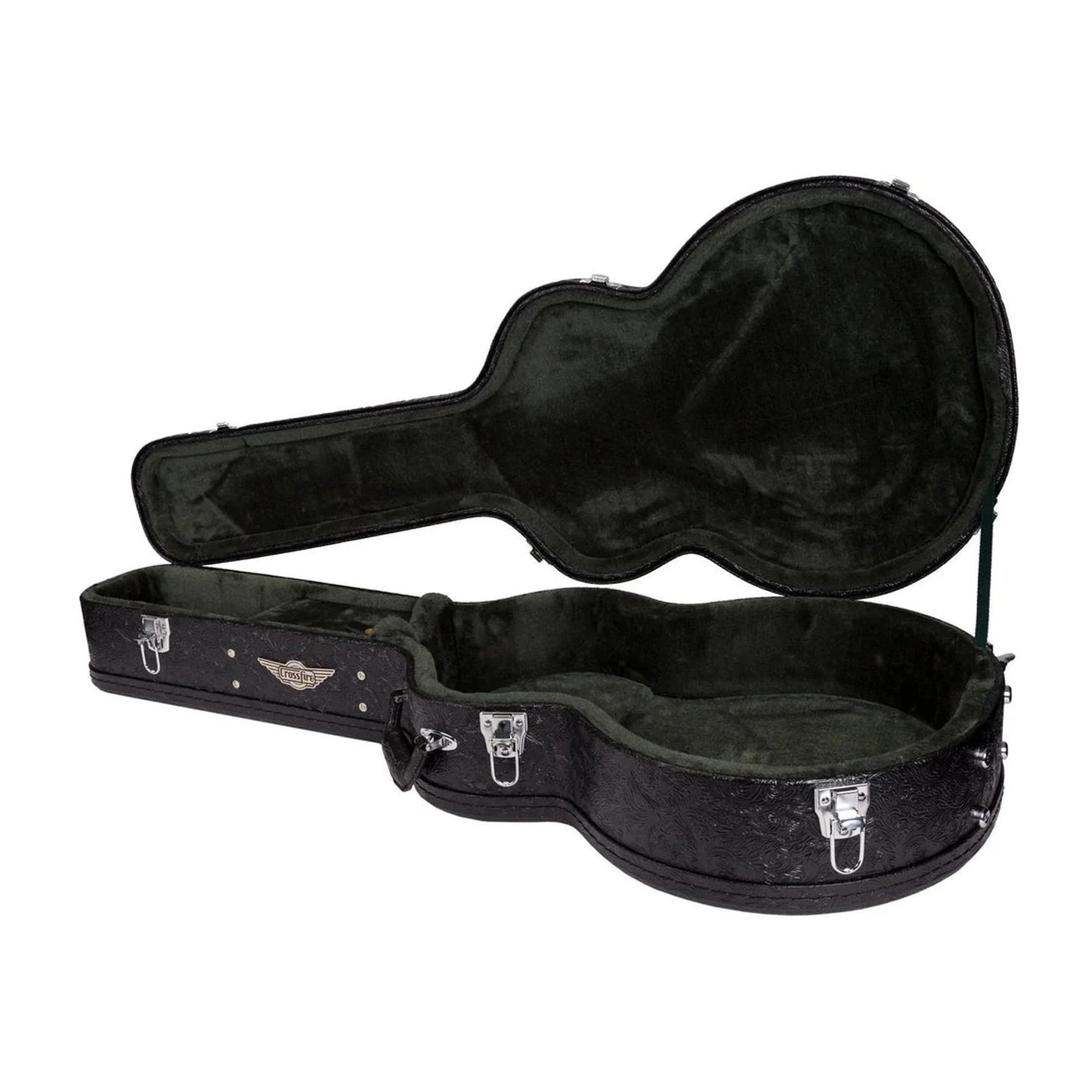 Crossfire Deluxe Paisley Small Body Acoustic Guitar Hard Case