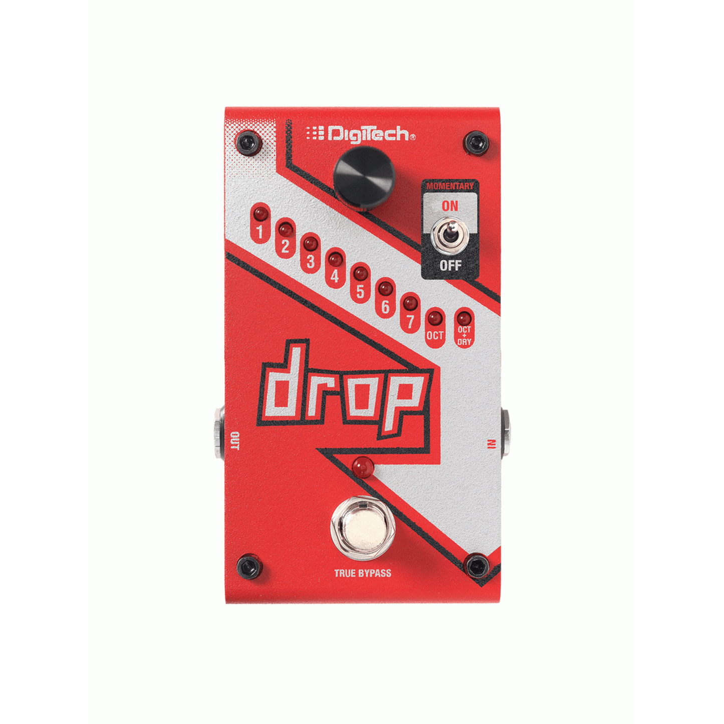 Compact Polyphonic Drop Tune Pitch Shift Pedal