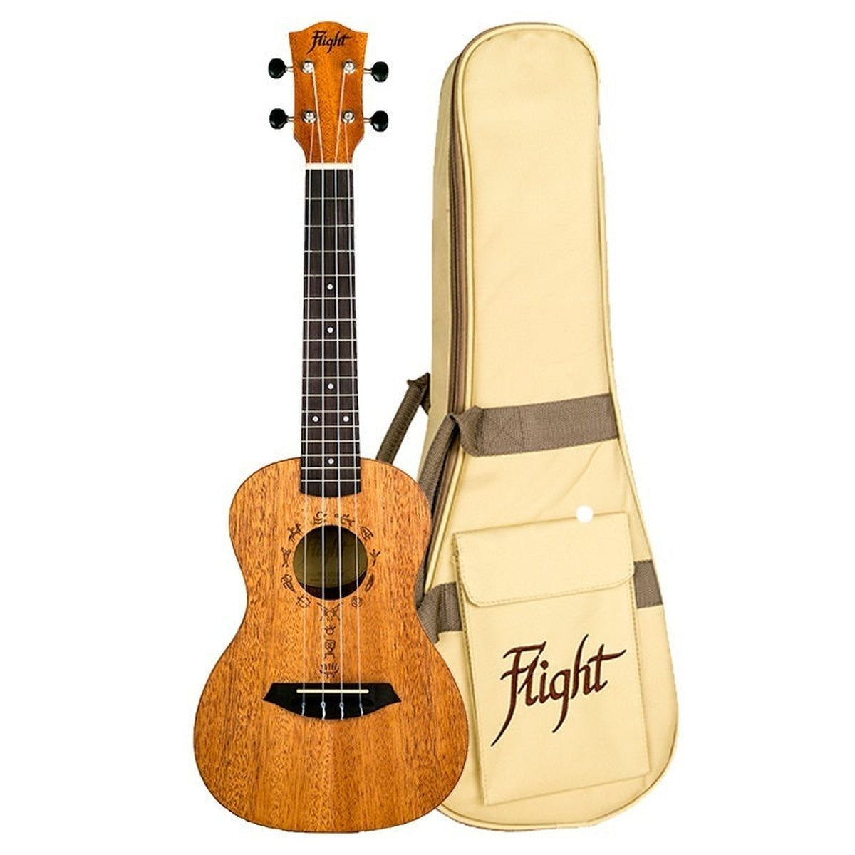 Flight DUC373 Mahogany Concert Ukulele w/Bag - Joondalup Music Centre