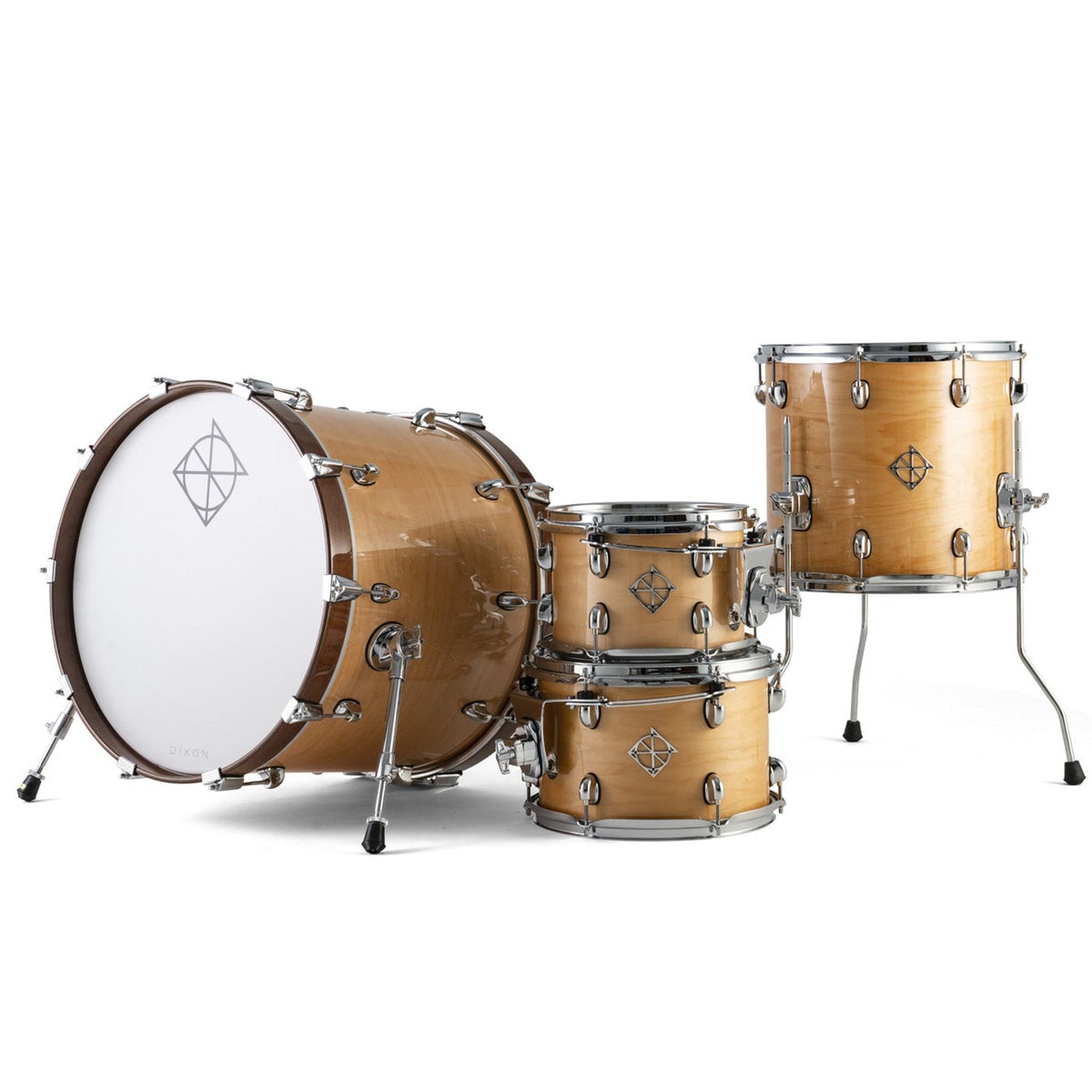 Dixon Cornerstone Maple 520 Series 5-Pce Drum Kit In Natural Maple Gloss from Joondalup Music Centre