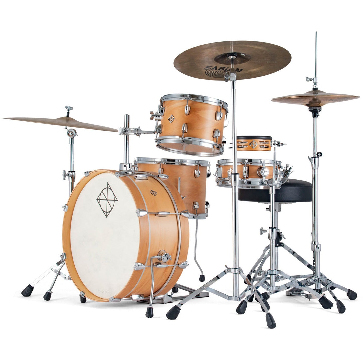 Dixon Little Roomer Drum Kit - Satin Natural from Joondalup Music Centre