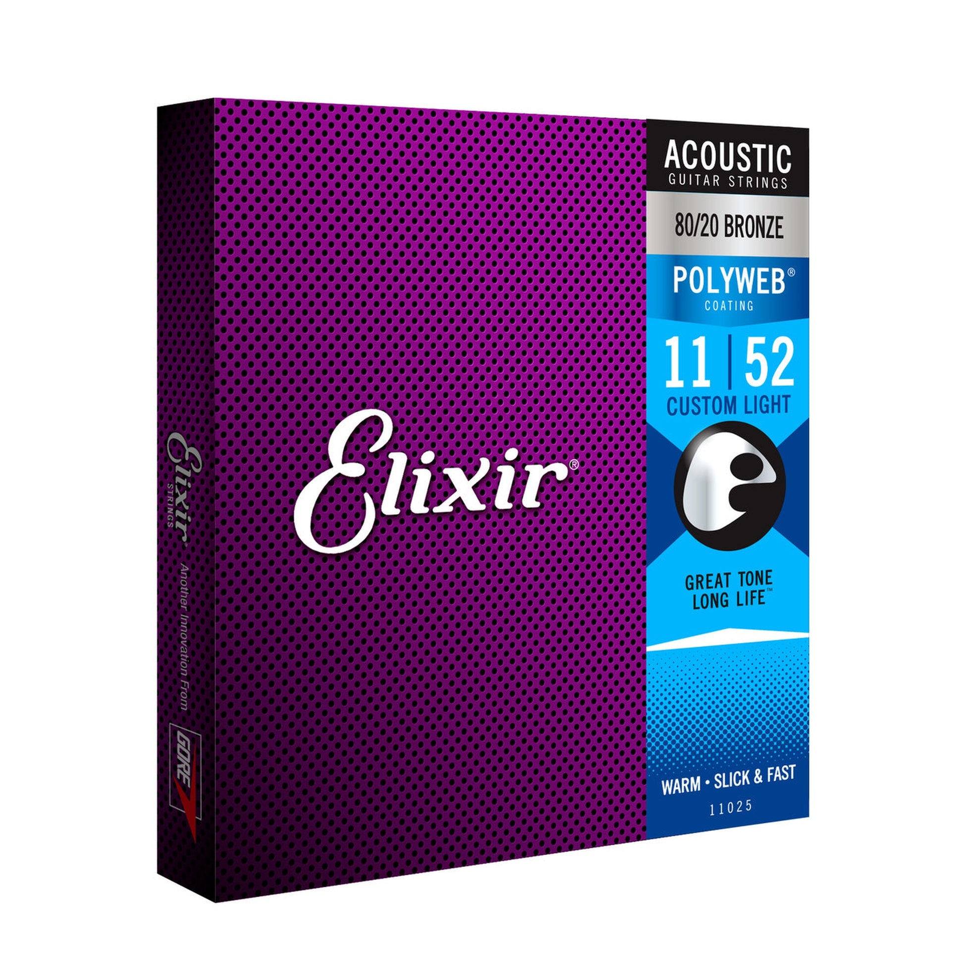 Elixir Polyweb 80/20 Custom Light Acoustic Guitar Strings 11-52 - Joondalup Music Centre