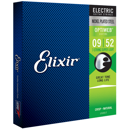 Elixir 19007 Optiweb 7-String Electric Super Light 9-52 - Joondalup Music Centre