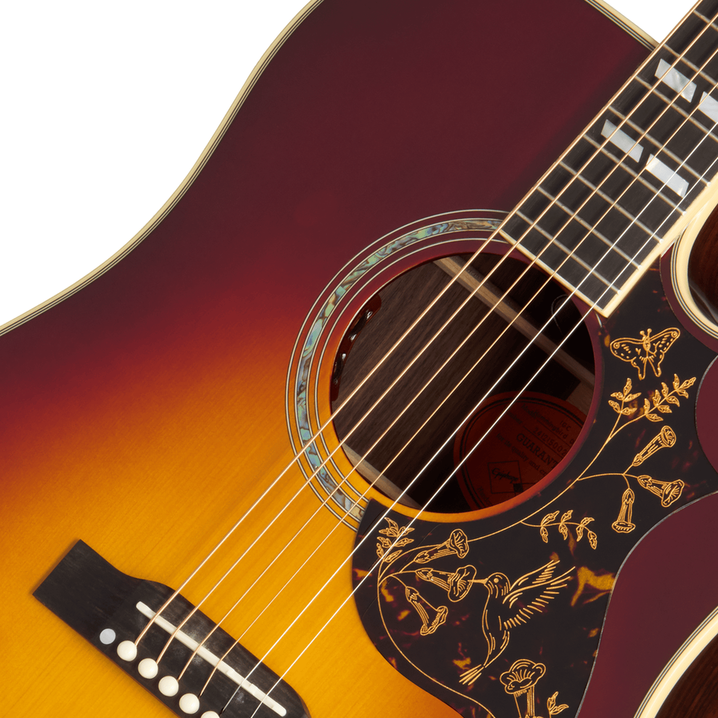 Epiphone Hummingbird Deluxe EC Acoustic Guitar - Autumn Burst