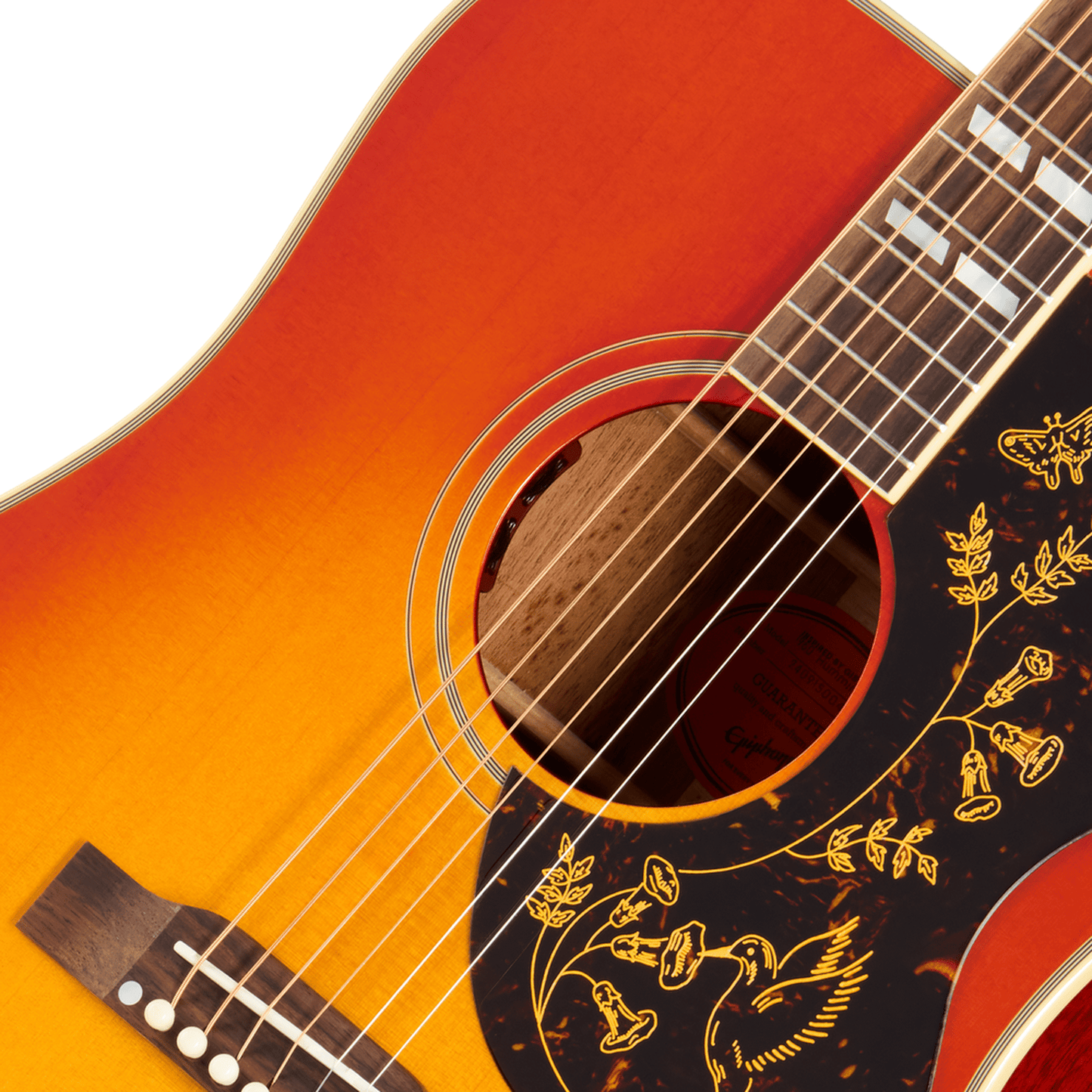 Epiphone 1960 Hummingbird Reissue Heritage Acoustic Guitar - Cherry Sunburst