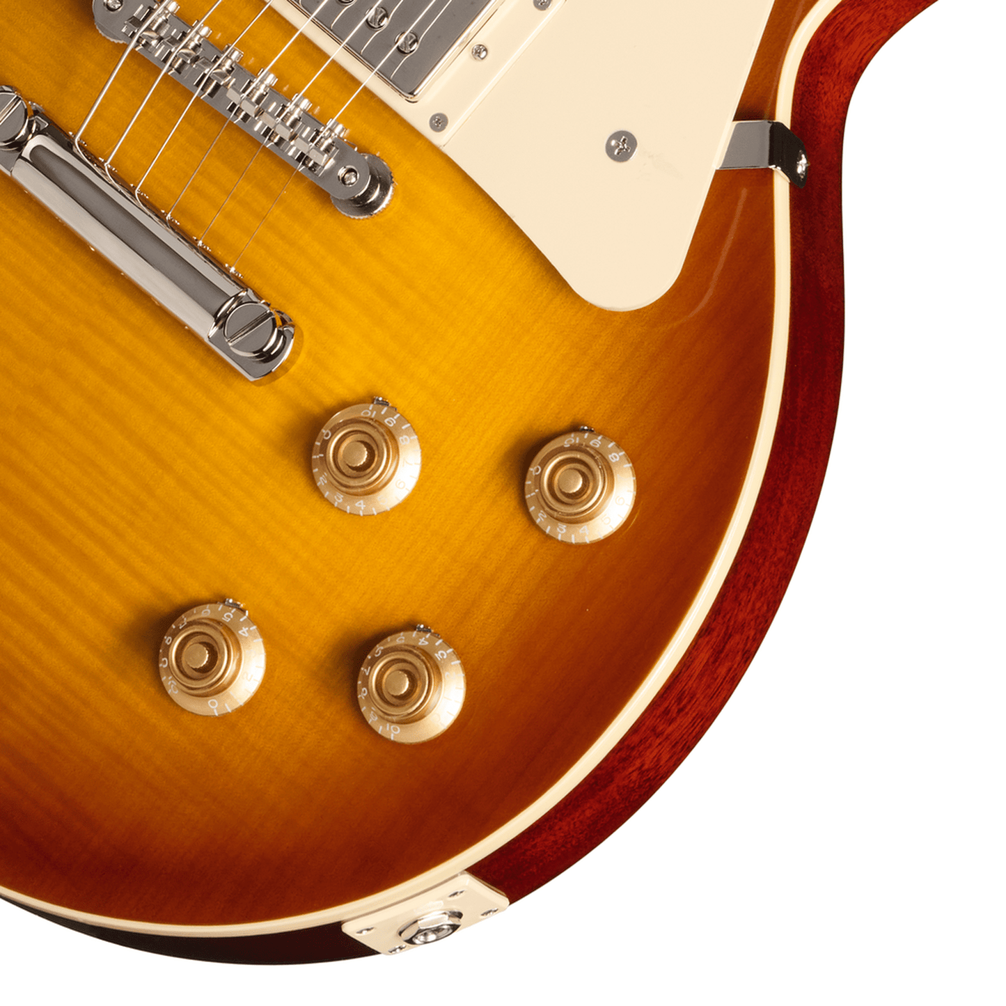 Epiphone Inspired by Gibson '59 Les Paul Std Electric Guitar - Golden Poppy Burst controls