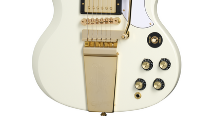 Epiphone 63 Les Paul SG Custom Maestro Inc Case - White - Joondalup Music Centre