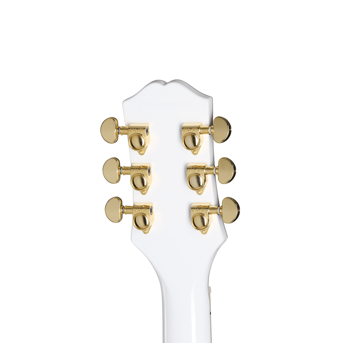 Epiphone Les Paul Custom w/Bag - Alpine White neck back