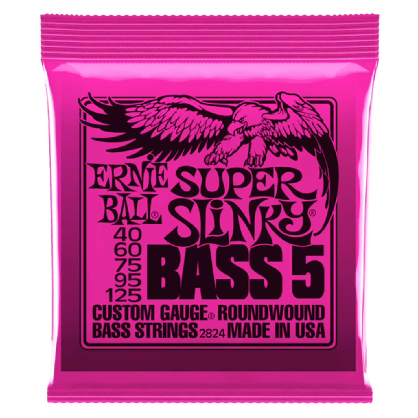 Ernie Ball Super Slinky 5 String Bass Strings - 40-125 from Joondalup Music Centre