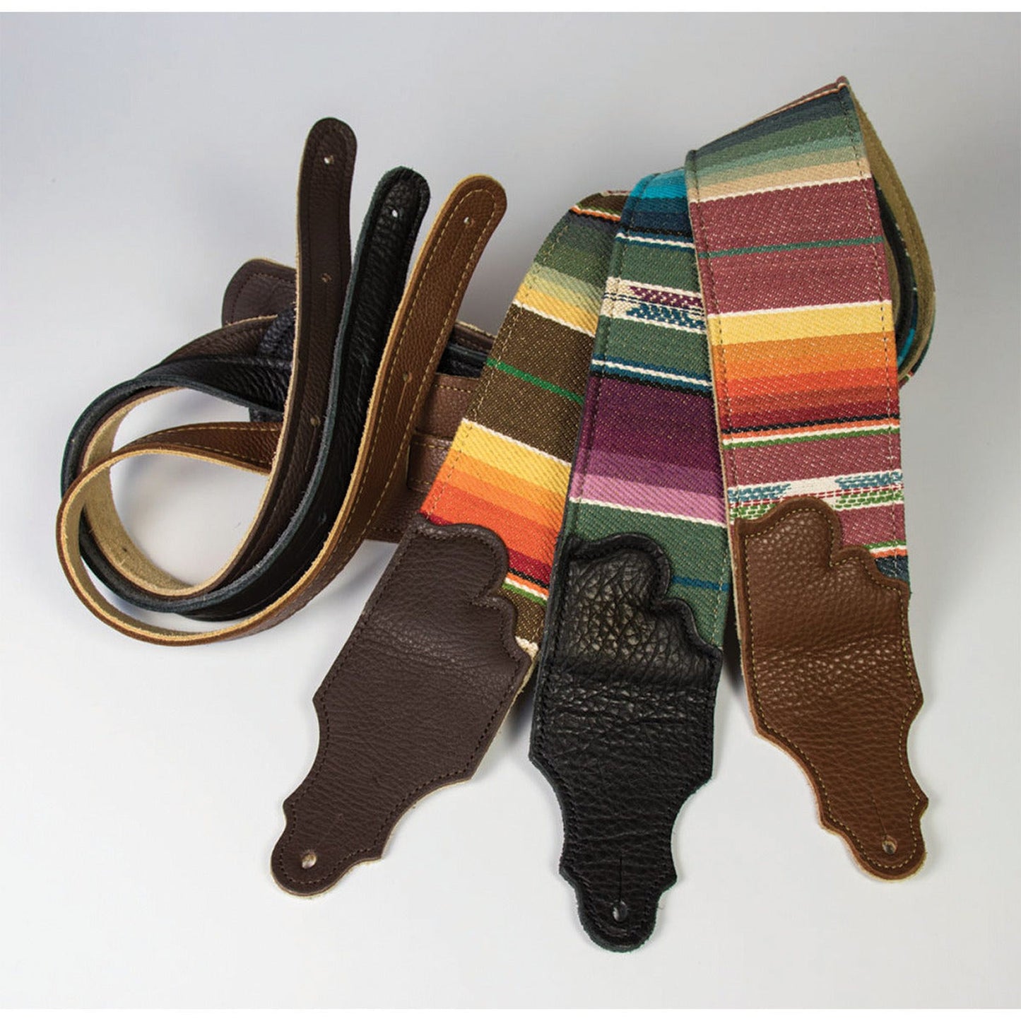 Franklin 3'' Saddle Blanket Strap with Caramel Glove Leather Ends