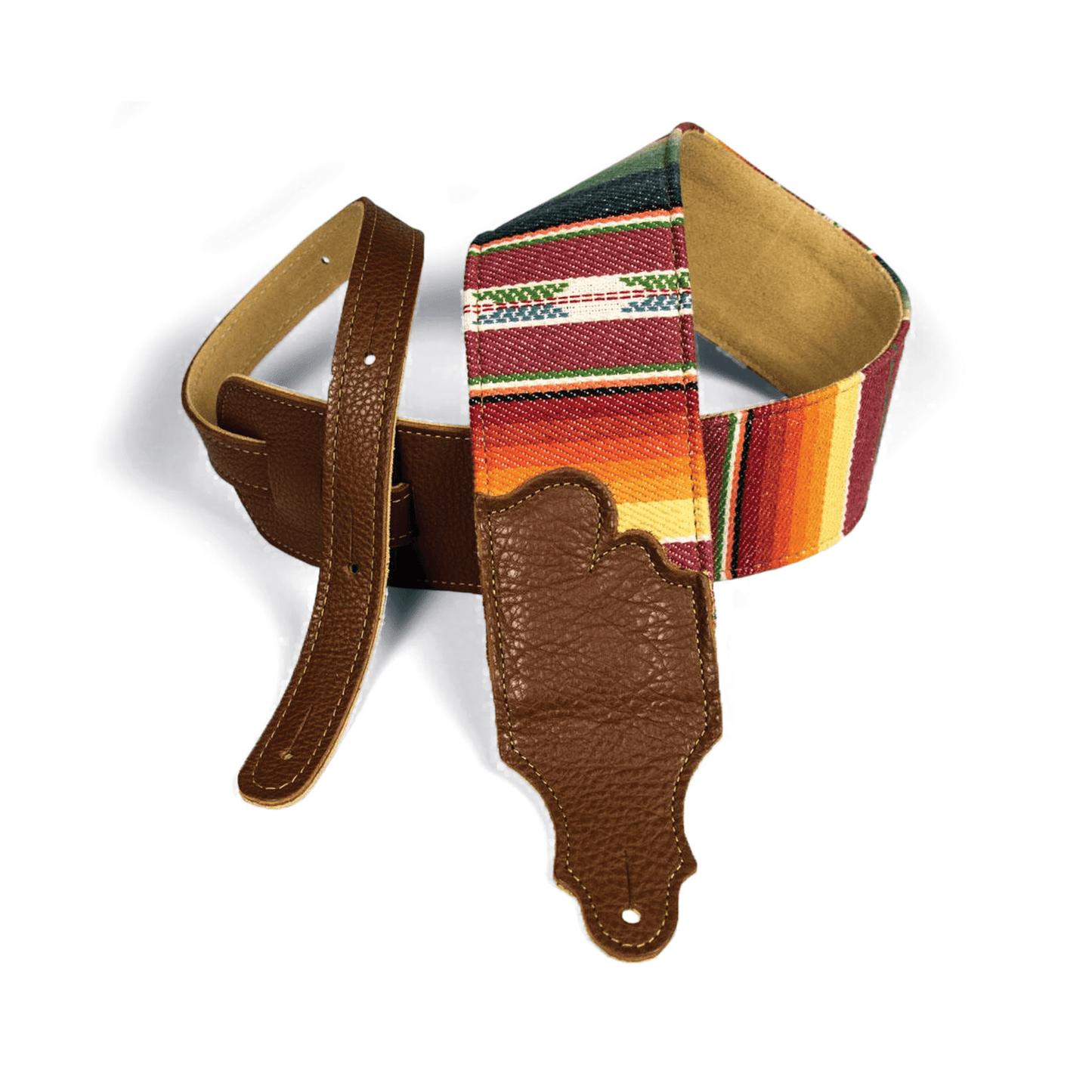 Franklin 3'' Saddle Blanket Strap with Caramel Glove Leather Ends