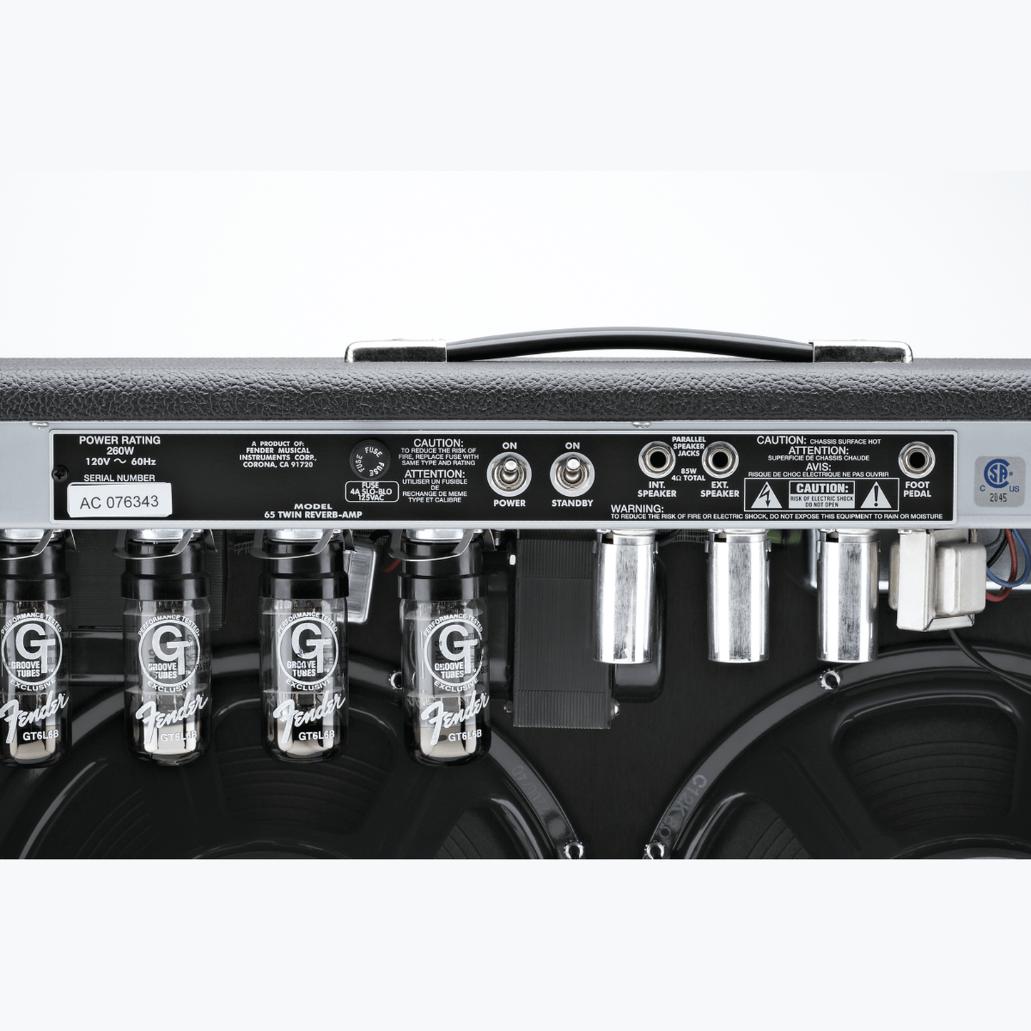 Fender '65 Twin Reverb Guitar Amplifier from Joondalup Music Centre 8