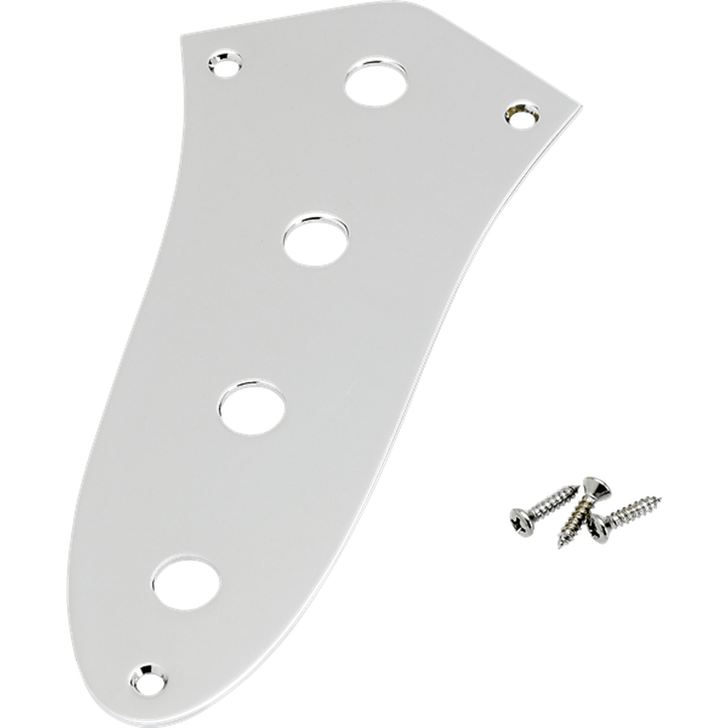 Fender Jazz Bass Control Plate, 4-Hole (Chrome) from Joondalup Music Centre