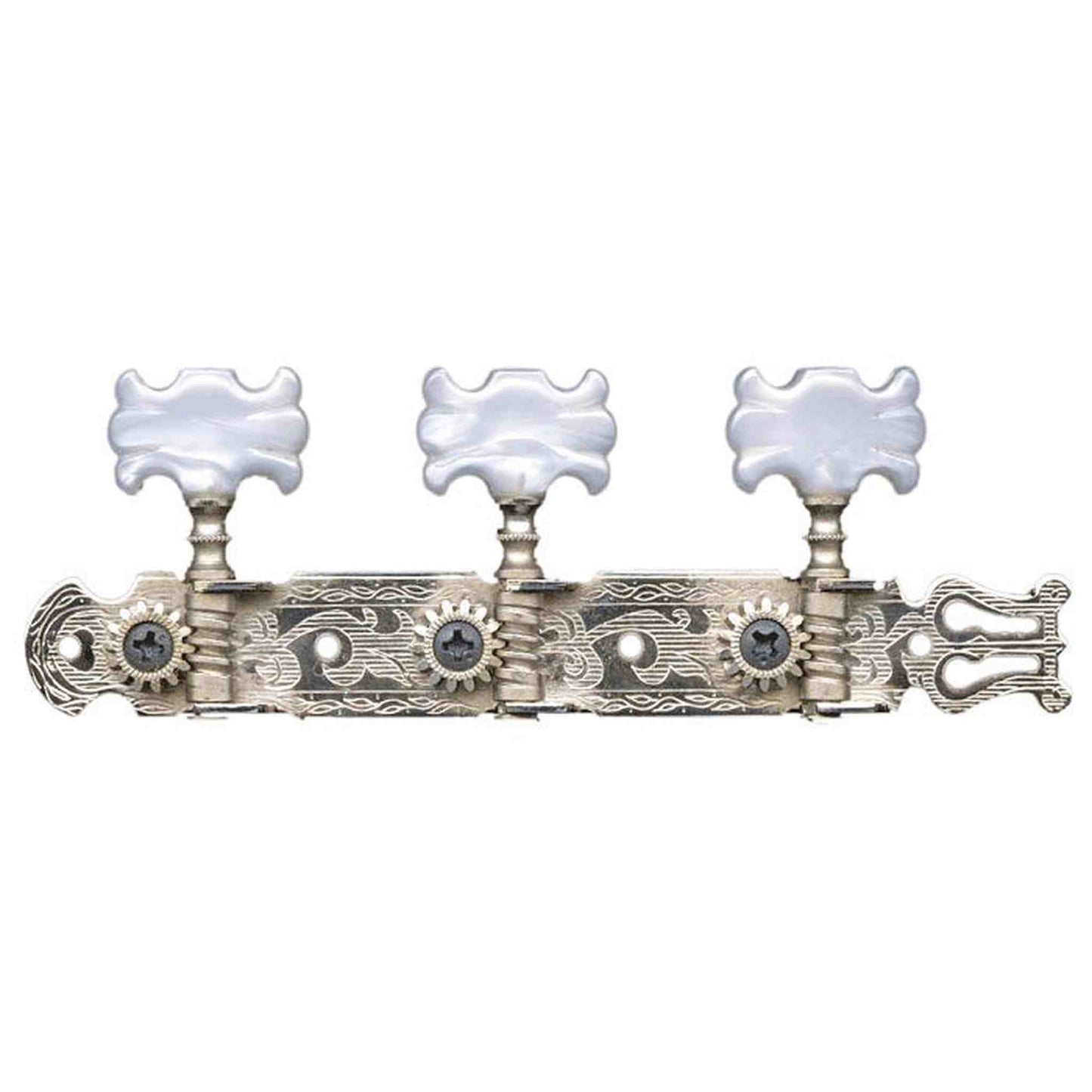 Grover 35mm Nickel Plated, Pearloid Butterfly Buttons
