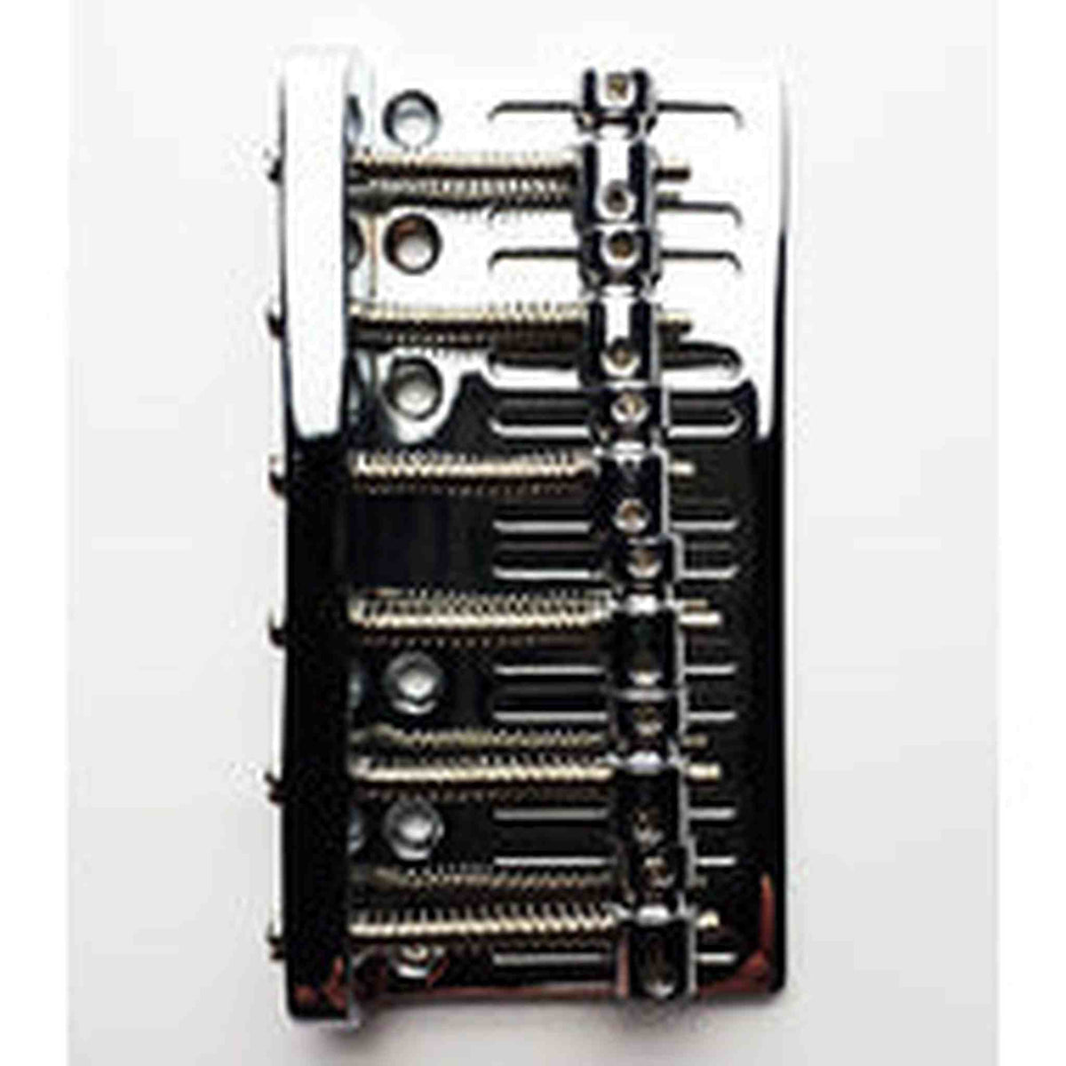 GT Bass Bridge with Brass Saddles in Chrome Finish (6-String)