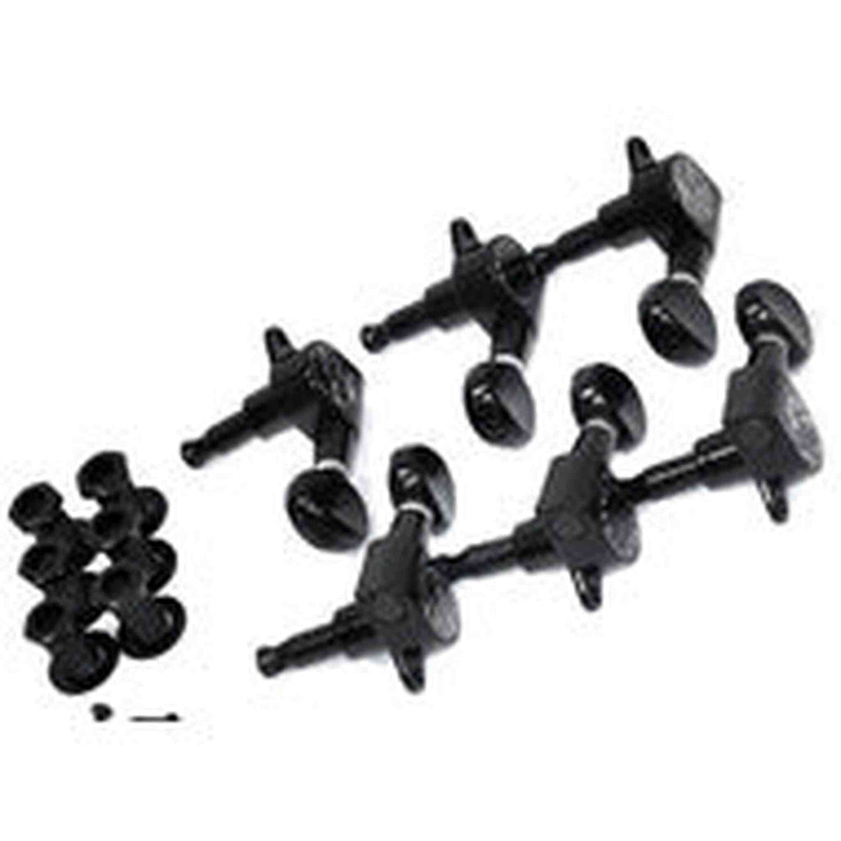GT Electric Guitar Sealed Tuning Machines in Black Finish (6-inline)