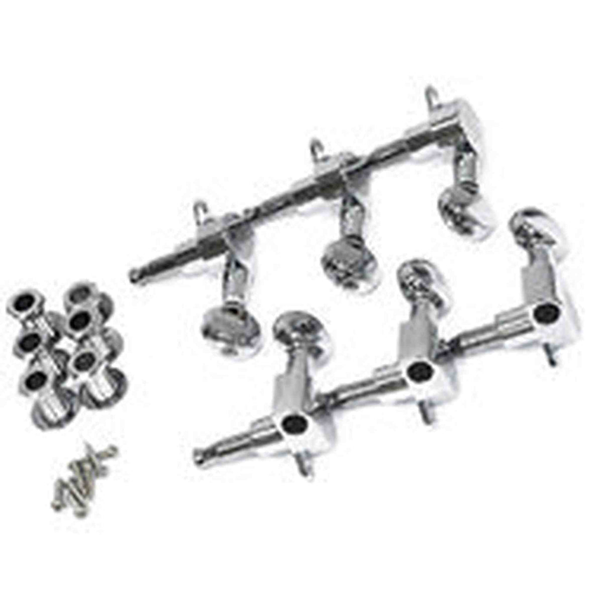 GT Electric Guitar Sealed Tuning Machines in Chrome Finish (6-inline)