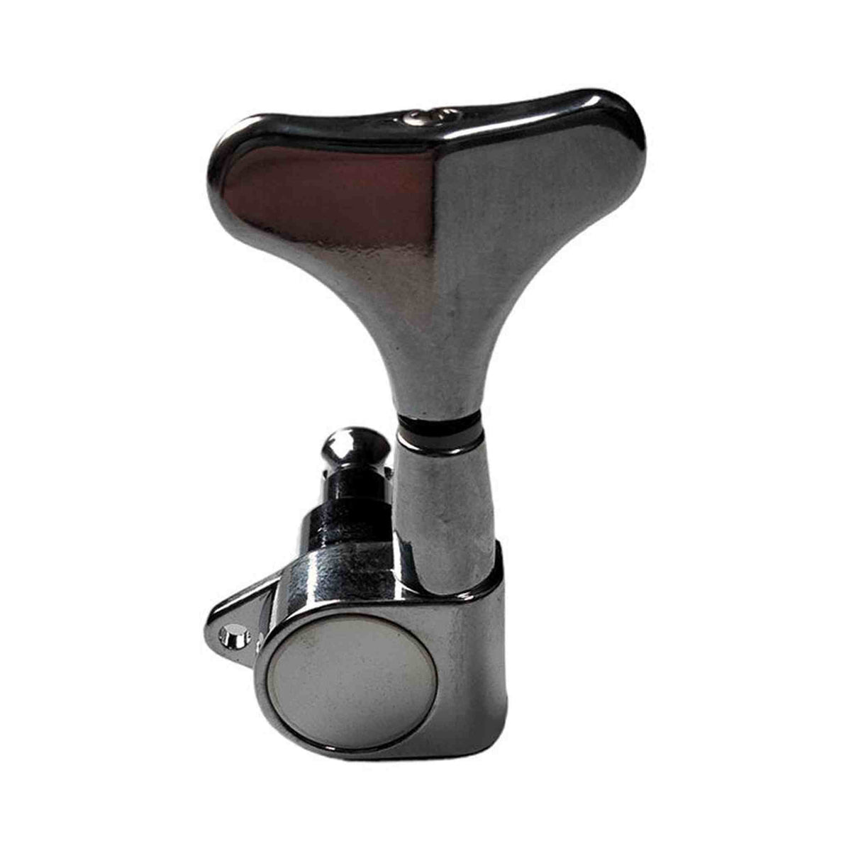 GT Left-Handed Electric Bass Guitar Sealed Tuning Machines in Chrome Finish (4-Inline)