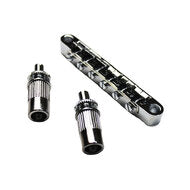 GT Vintage Style Tune-O-Matic Electric Guitar Bridge in Chrome Finish