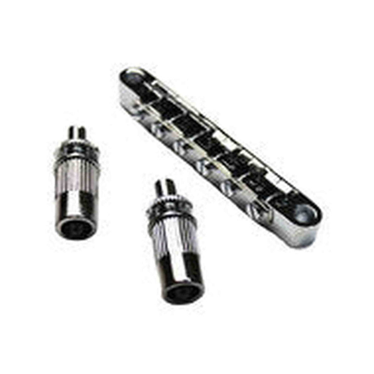 GT Vintage Style Tune-O-Matic Electric Guitar Bridge in Chrome Finish