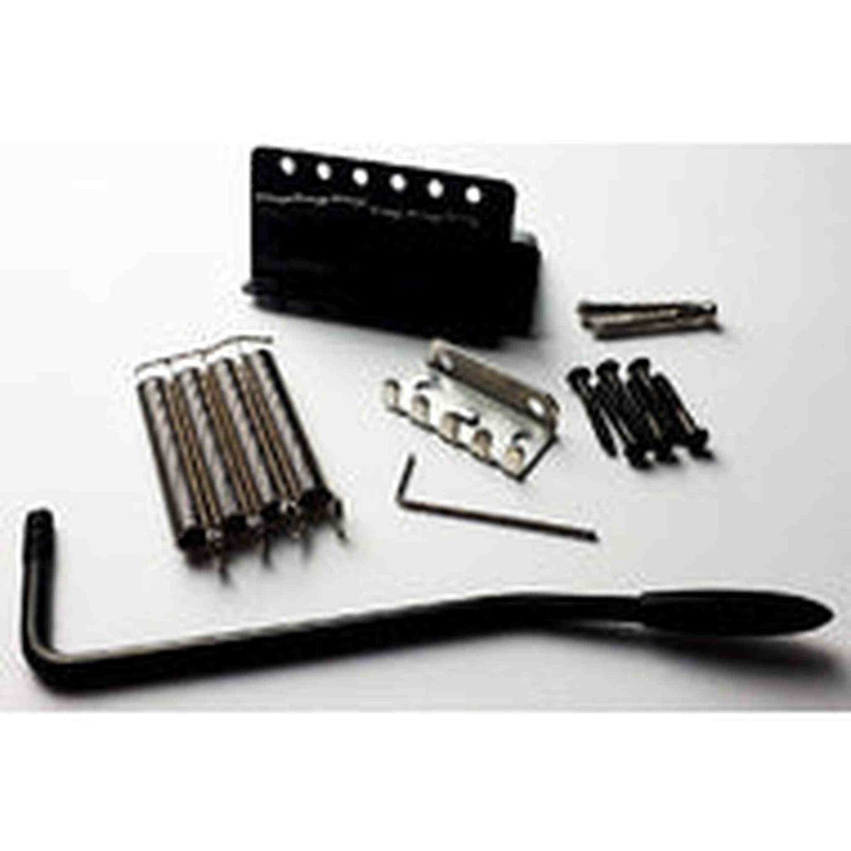 GT Vintage ST Style Complete 6-point Tremolo Bridge in Black Finish