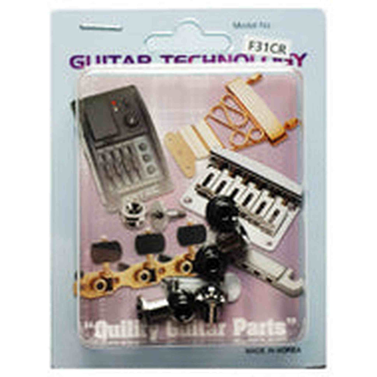 GT Electric Guitar String Retainer in Chrome Finish (Pk-6)