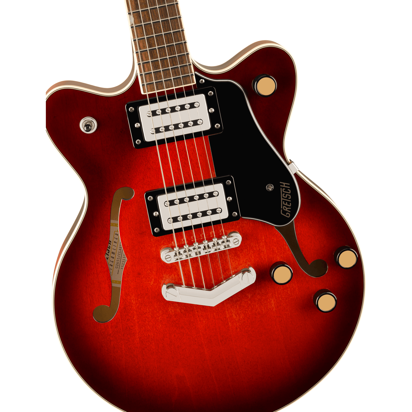 Gretsch G2655 Streamliner Center Block Jr Double-Cut - Claret Burst from Joondalup Music Centre 3