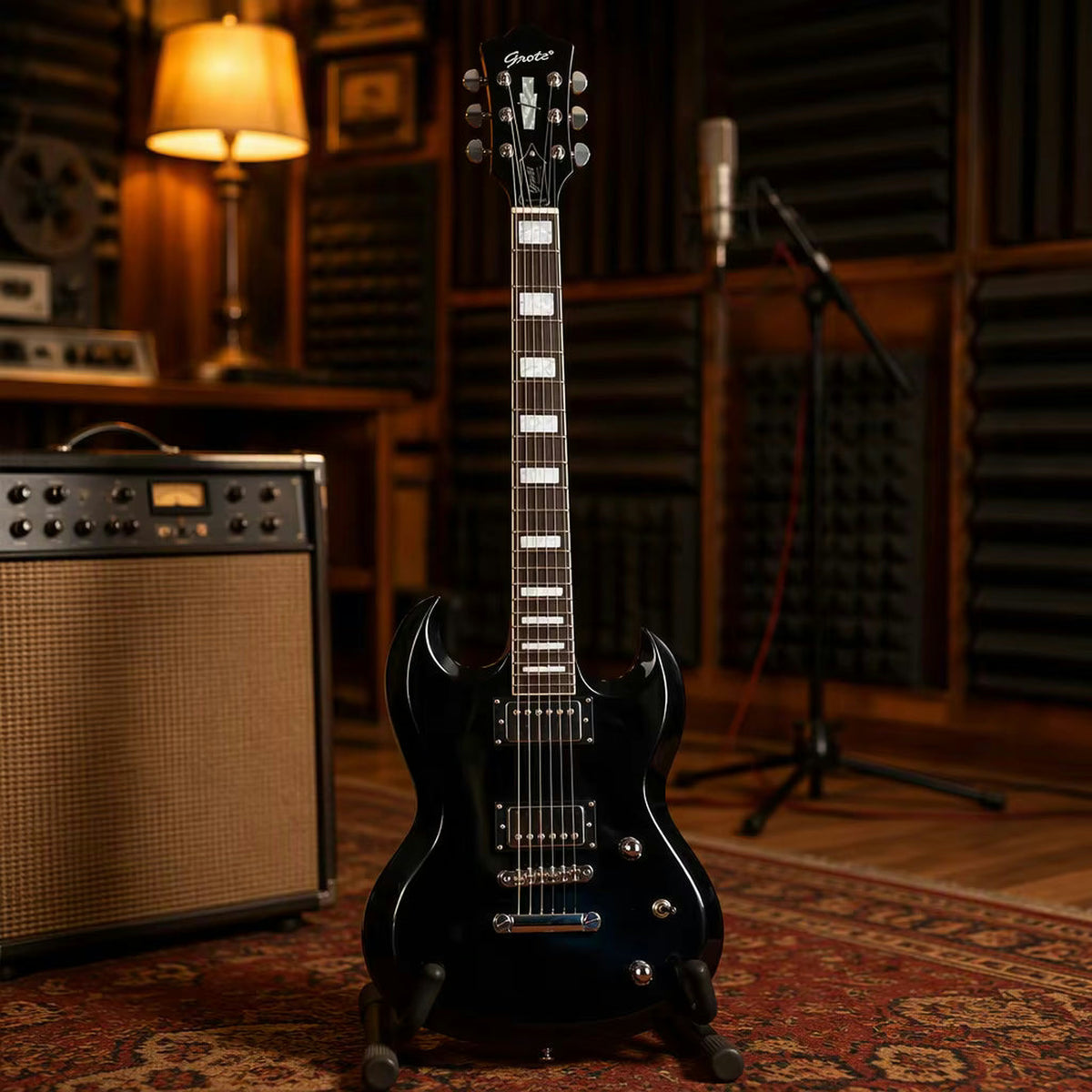 Grote GTSG-01 Electric Guitar - Black