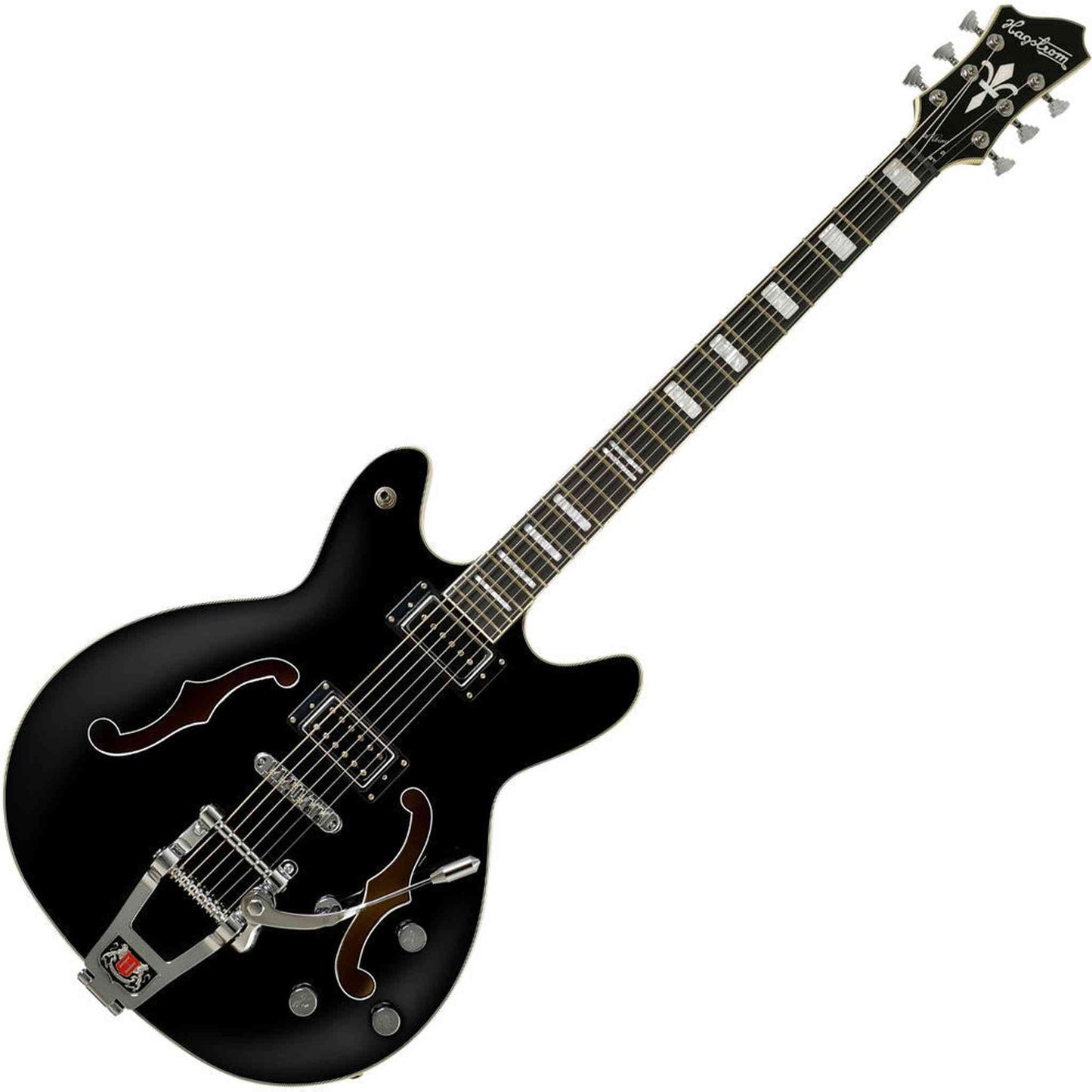 Hagstrom Tremar Viking Deluxe Baritone Electric Guitar - Black Gloss from Joondalup Music Centre 3