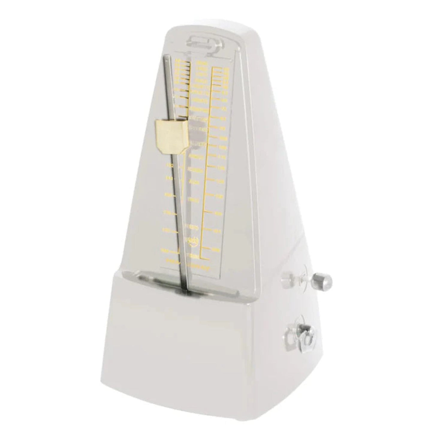 Hemingway WHM01 Key-Wound Mechanical Metronome with Bell – White - Joondalup Music Centre