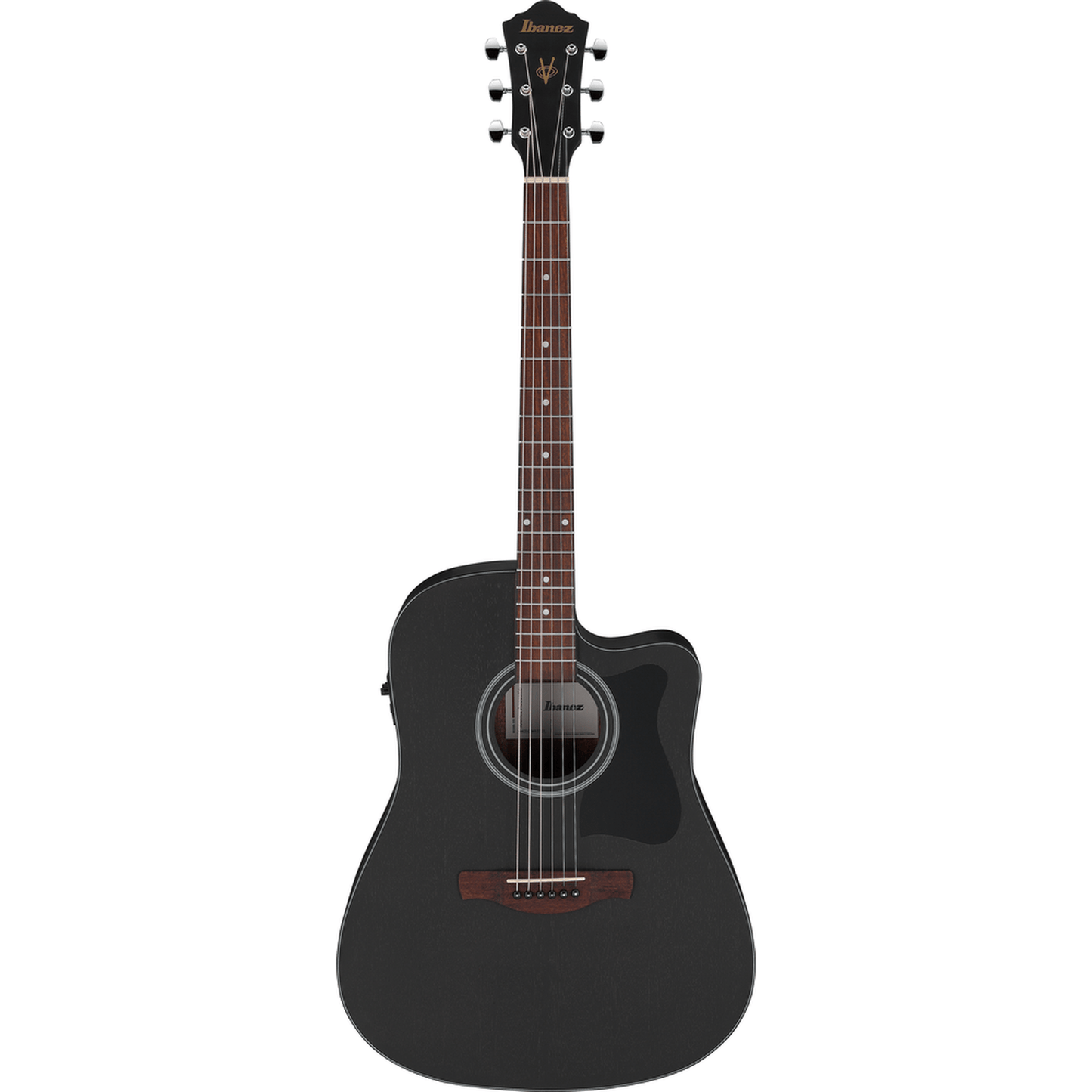 Ibanez V44CE WK Acoustic Guitar - Weathered Black from Joondalup Music Centre