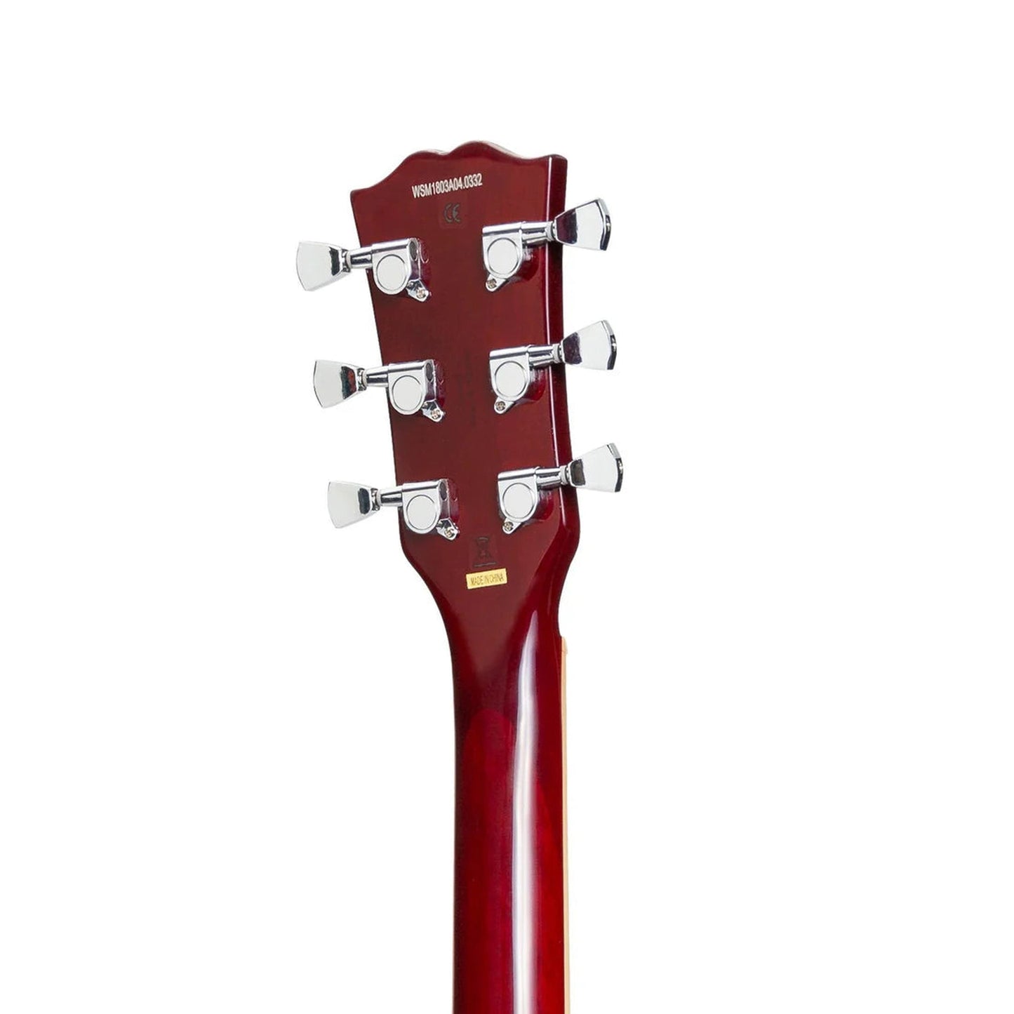 J&D Luthiers SG-Style Left Handed Electric Guitar - Cherry - Joondalup Music Centre neck back
