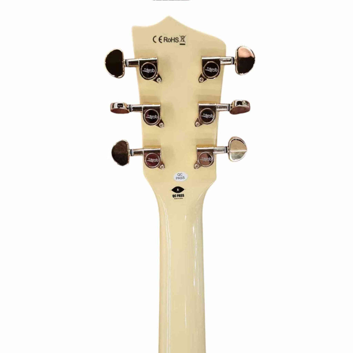 Jet JL-500 LP Custom Style Electric Guitar - Vintage Yellow-ELECTRIC GUITAR-Joondalup Music Centre