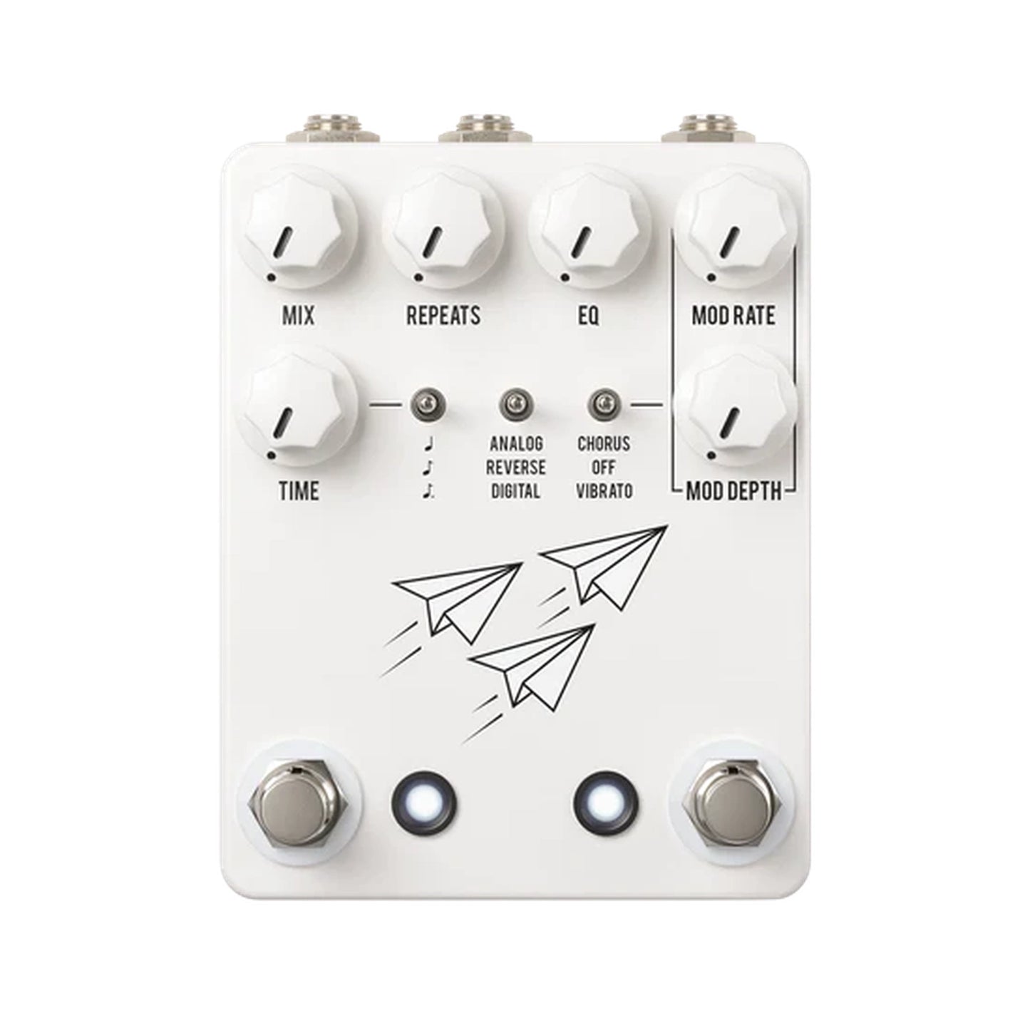 JHS Flight Delay Effects Pedal - White