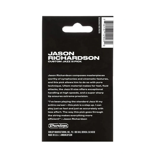 Jim Dunlop Jason Richardson J3 Players Pack Guitar Picks