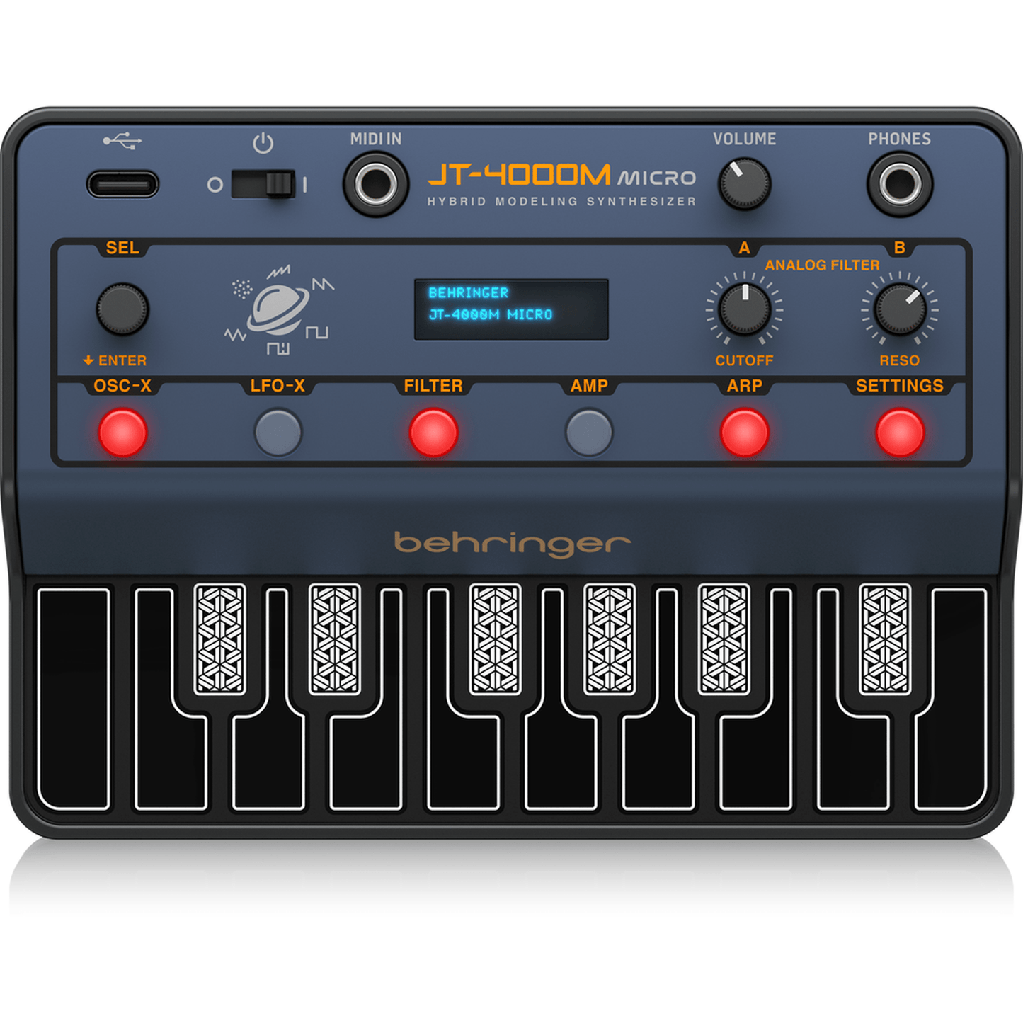Behringer JT-4000M Micro 4-Voice Hybrid Synth-SYNTHERSIZERS-Joondalup Music Centre
