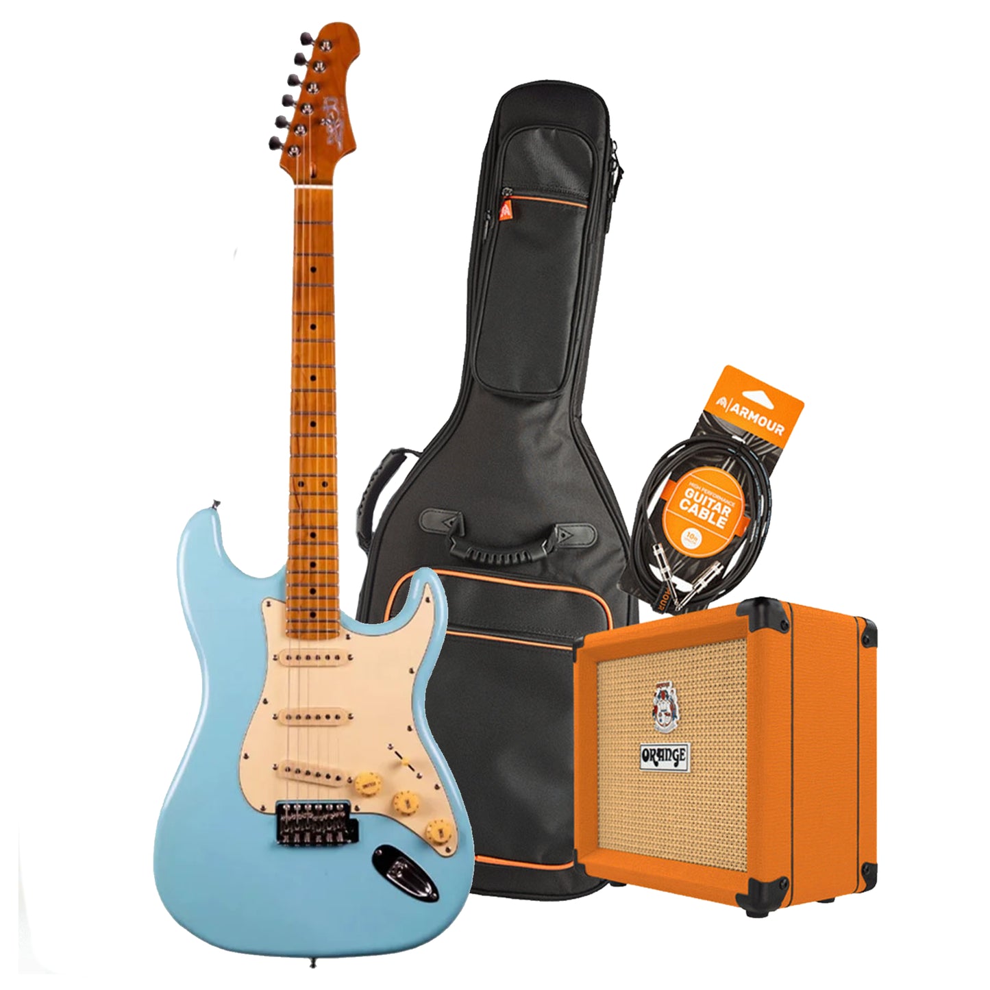 Jet JS-300-BL Electric Guitar Pack - Sonic Blue from Joondalup Music Centre