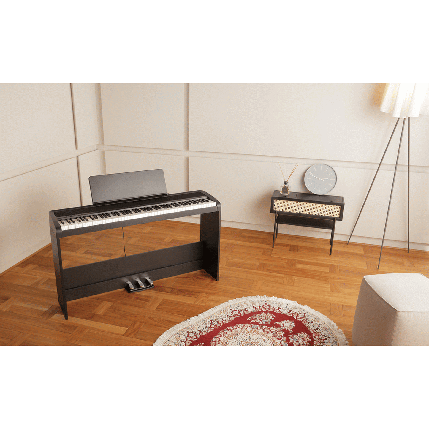 Korg B2 Plus 88-Note Weighted Digital Piano w/ Stand Pack - Black
