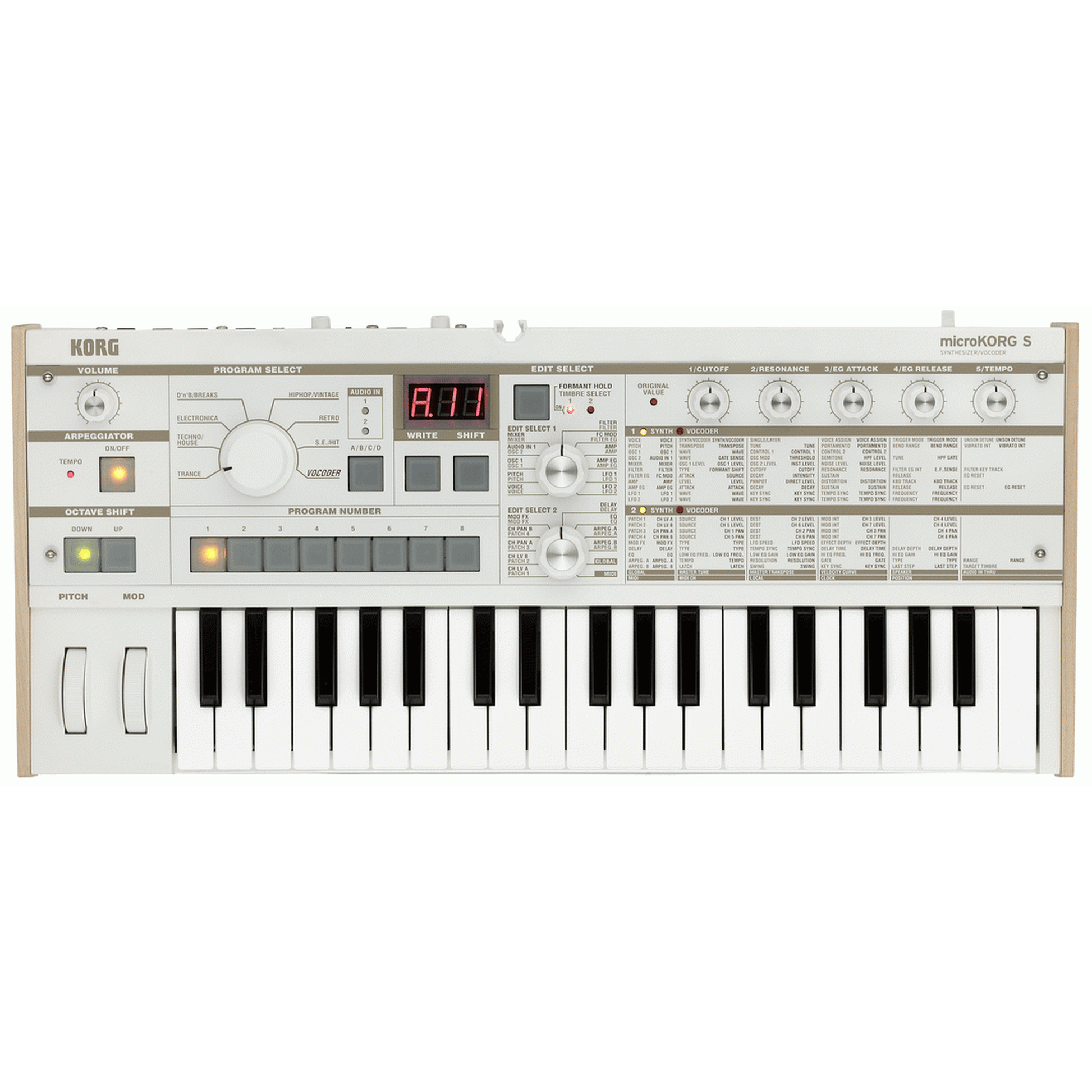 KORG microKORG S MK-1S Synthesizer / Vocoder W/Speaker-SYNTHERSIZERS-Joondalup Music Centre