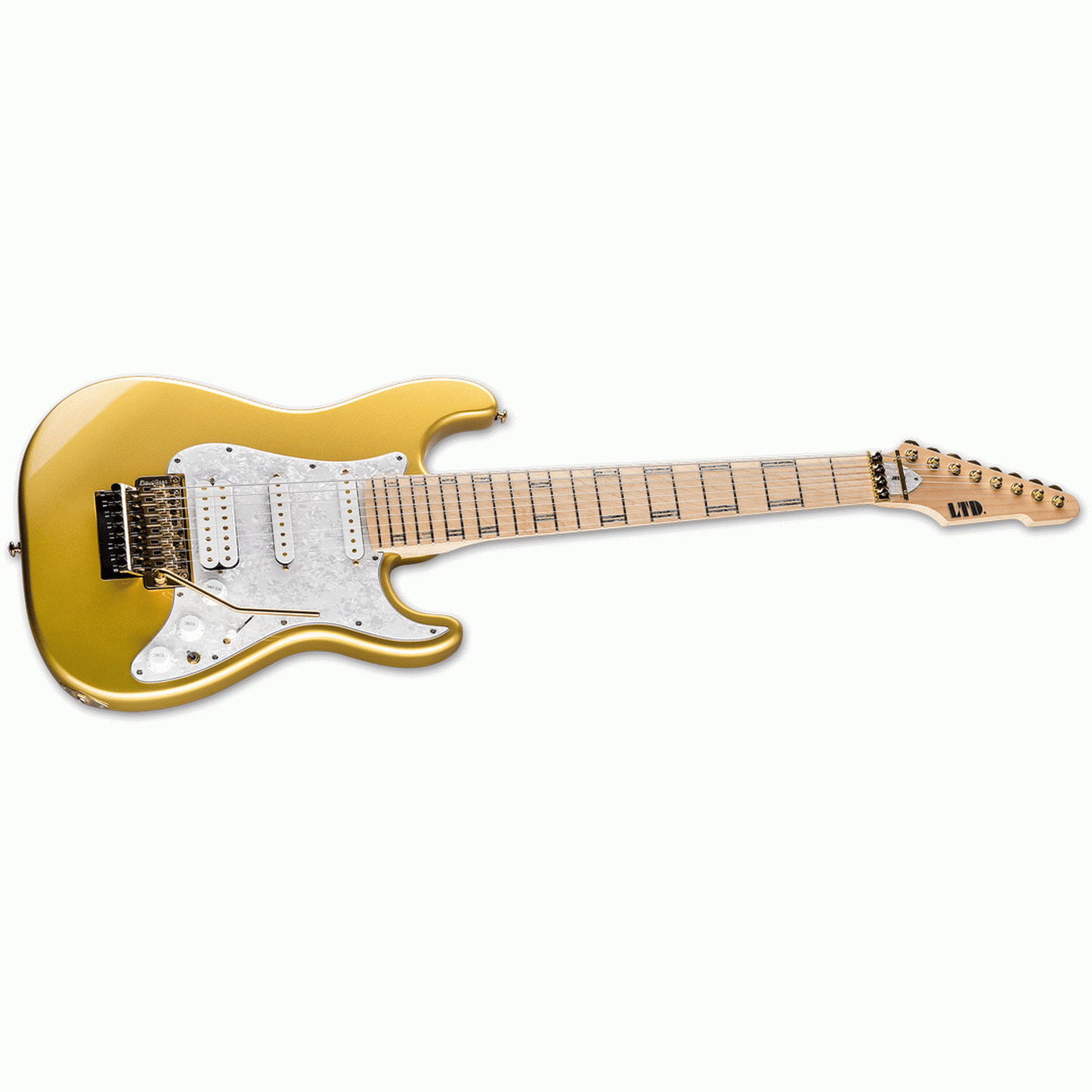 ESP LTD Javier Reyes V8 Electric Guitar - Metallic Gold - Joondalup Music Centre