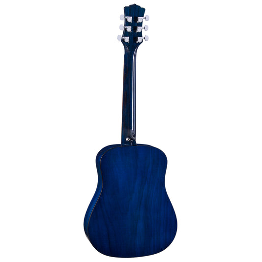 Luna SAFSTR Safari Starry Night Traveller Acoustic Guitar w/Gig Bag back