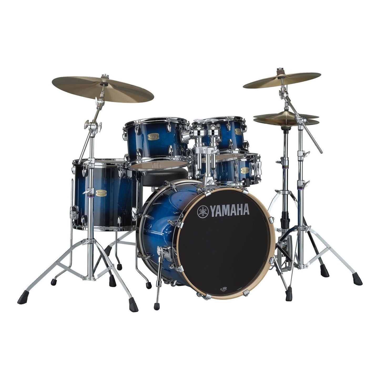 Yamaha Stage Custom Birch Fusion Drum Kit - Deep Blue Burst w/ 700 Series Hardware