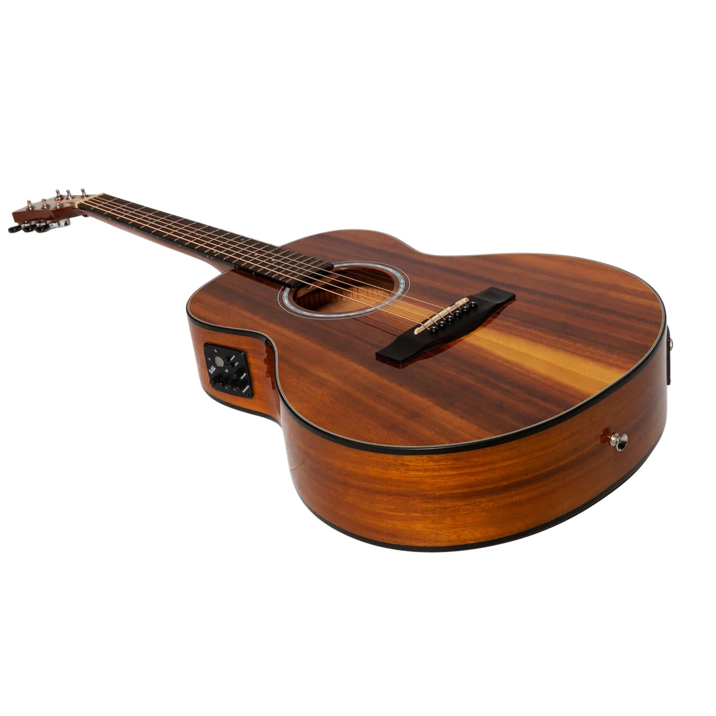 Martinez '51 Series' Acoustic-Electric Short Scale Guitar - Koa