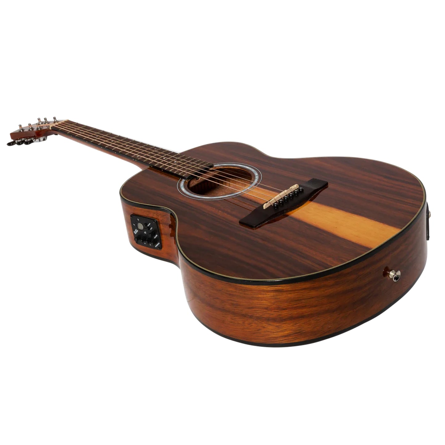 Martinez '51 Series' Acoustic-Electric Short Scale Guitar - Teakwood