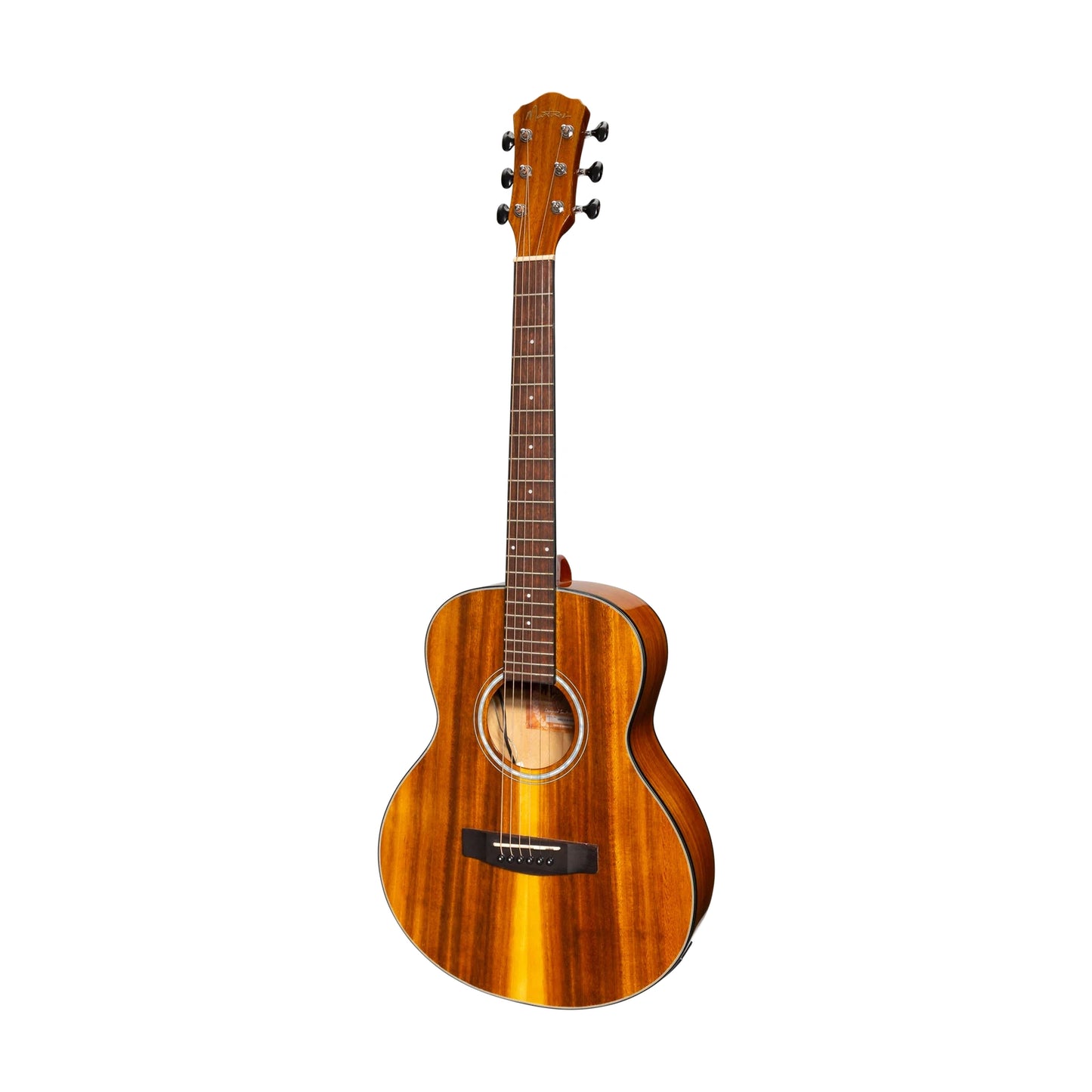Martinez '51 Series' Acoustic-Electric Short Scale Guitar - Koa