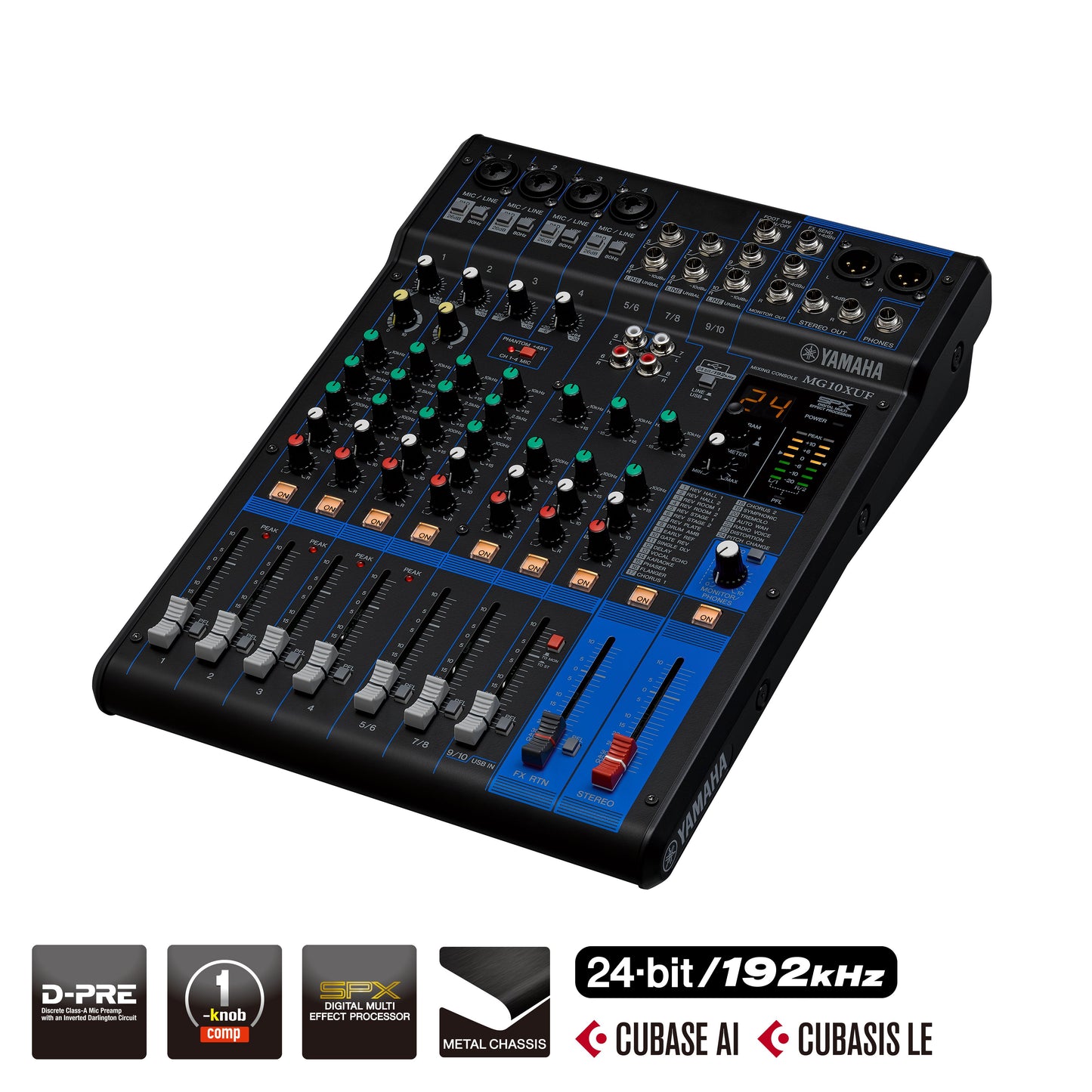 Yamaha MG10XUF 10-Channel Mixer w/Faders