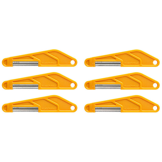 Music Nomad Electric Guitar Diamond Coated Nut File Set - Super Light Strings (6-Pce)